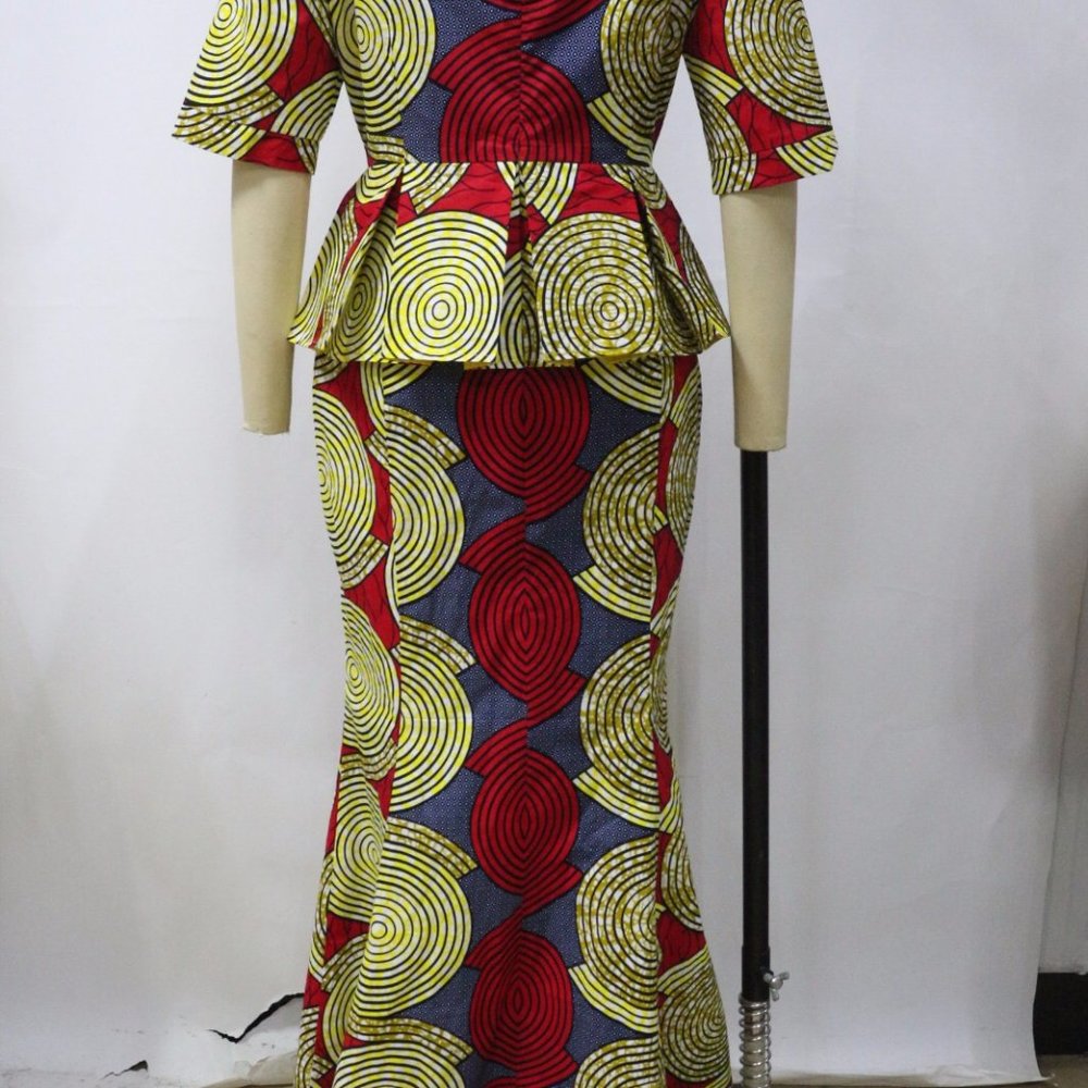 Beautiful High Quality African Kitenge Maxi Dress - Picture 3 of 4
